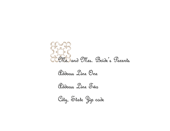 Wedding Response Envelope (juliet Design)