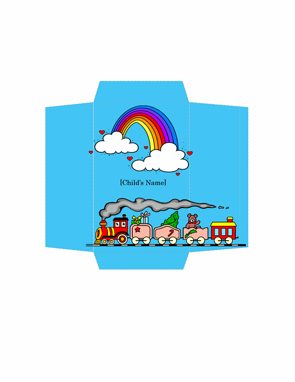 Money Envelope (toy Train Design)