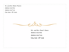 Wedding Invitation Envelope (heart Scroll Design, A7 Size)
